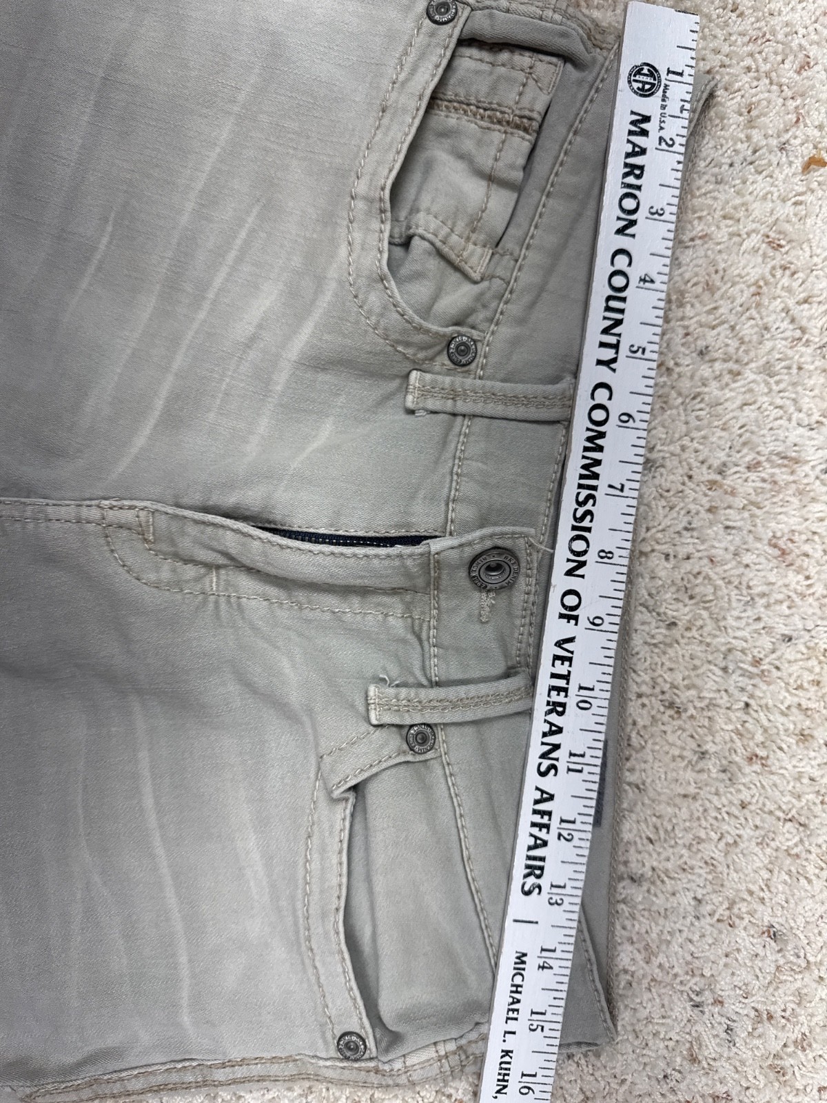 BKE Jeans Mens Aiden Straight Sz 30×32 Buckle Denim Pants Gray Thick Stitch