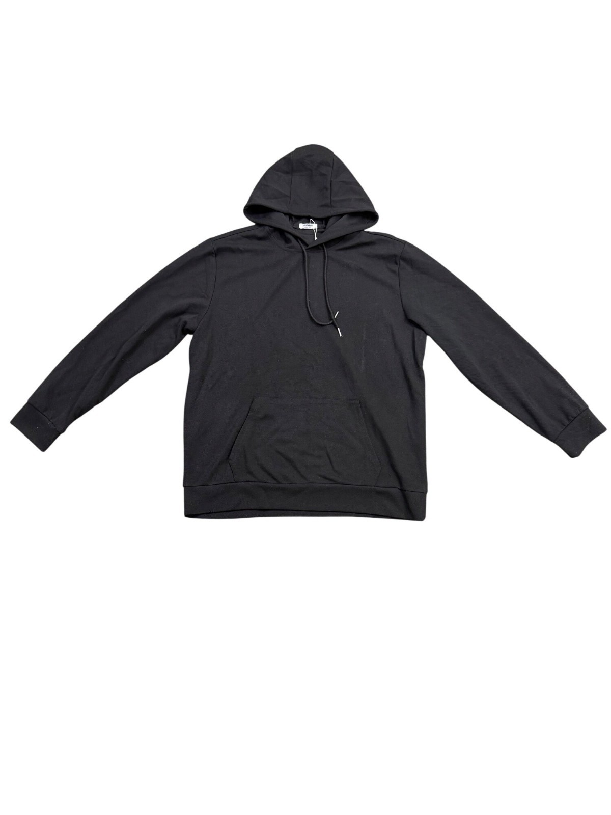 Coofandy Mens Black Hooded Pullover Sweatshirt Casual Style Size XL