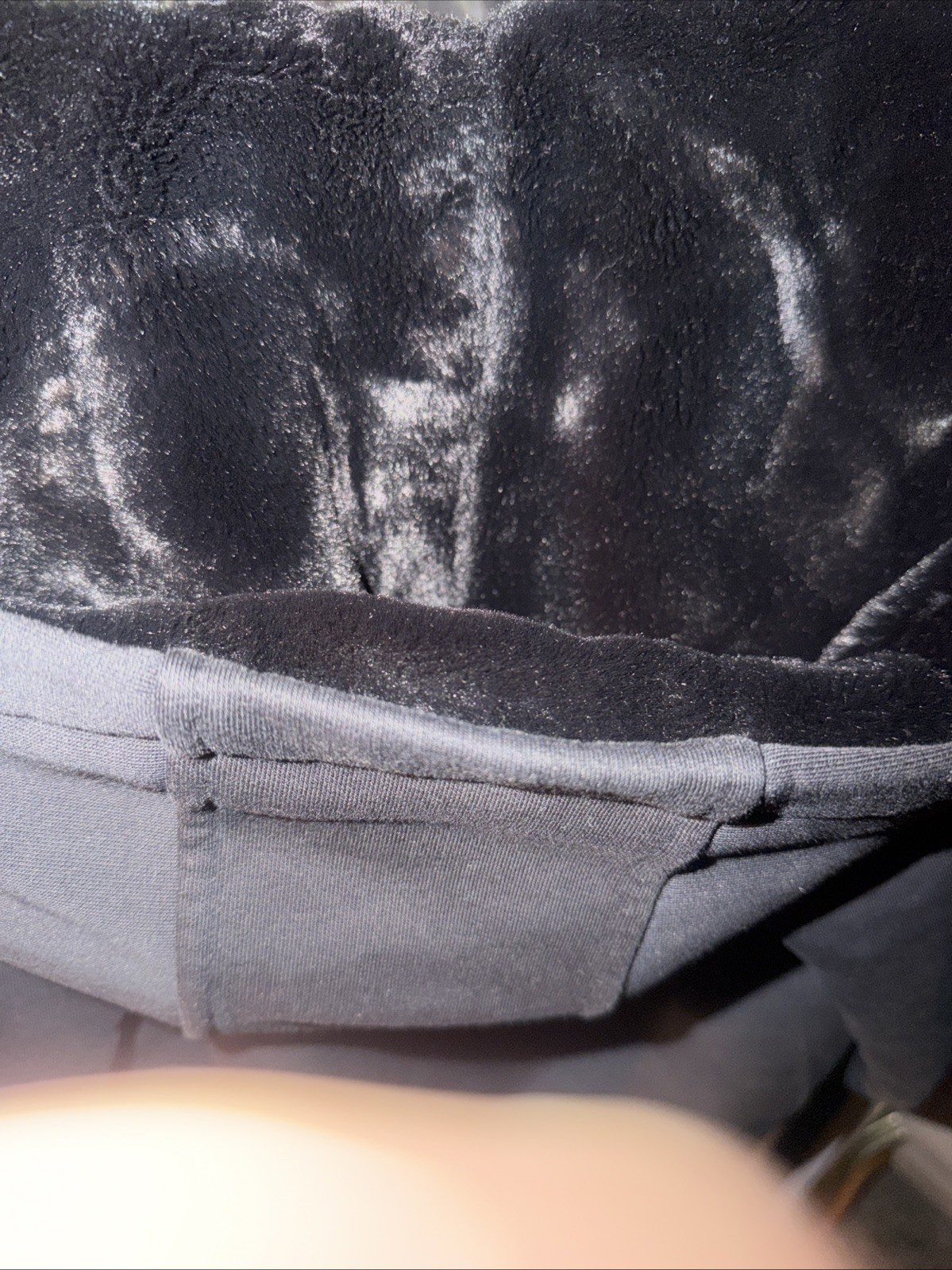 Moose Knuckles Kids/Women’s L/G Black Down Hooded Jacket with Fur Trim & Logo