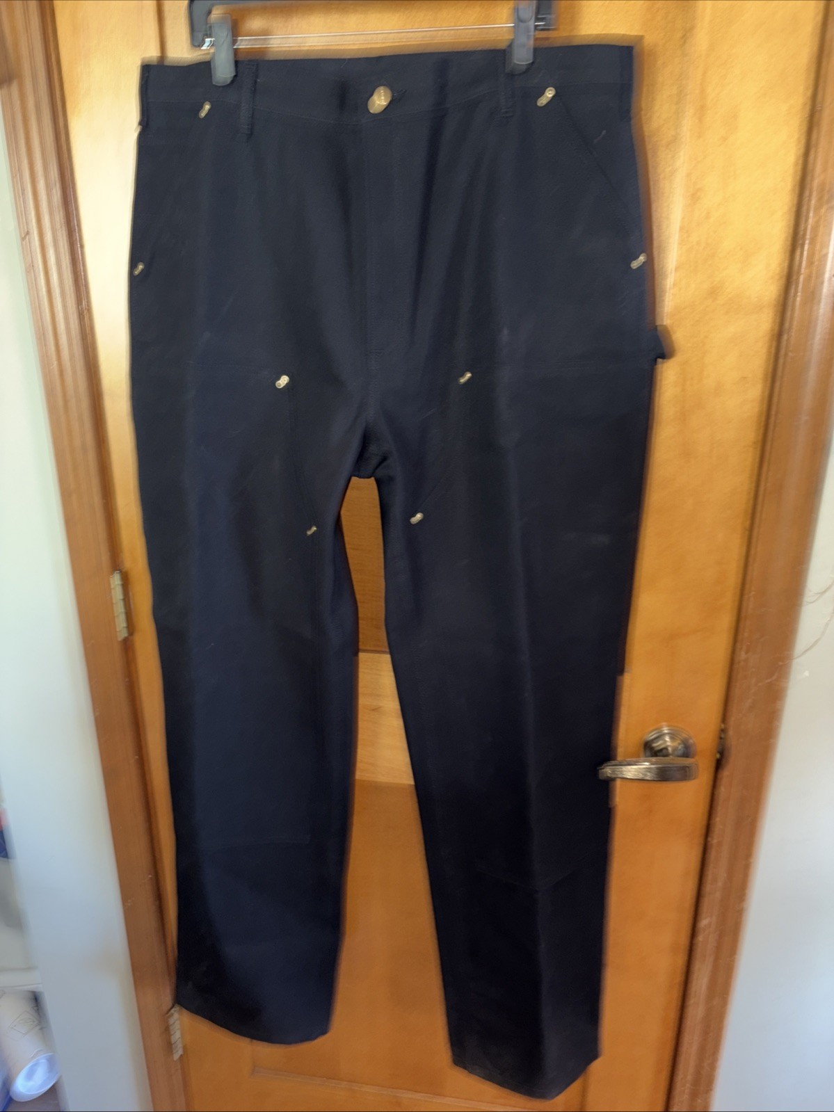 NWT Carhartt Double Knee B01-M Carpenter Dungaree Loose Fit Duck Canvas