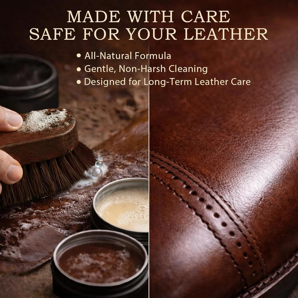 Shoe Care Kit – 16-In-1 Leather Shoe Polish, Cleaning & Conditioning Kit with Sa