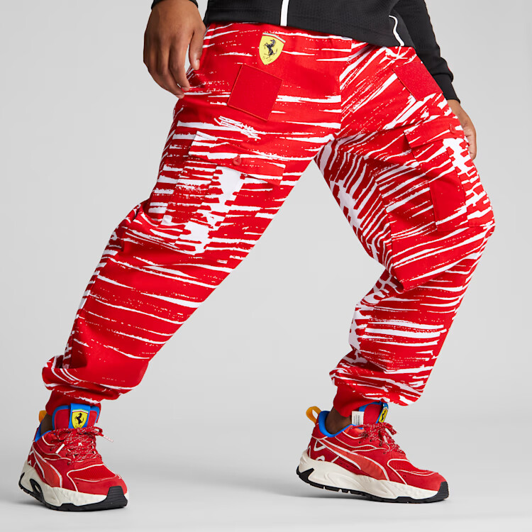 Puma Men’s Scuderia Ferrari x Joshua Vides Race Pants Size Medium / Large NWT