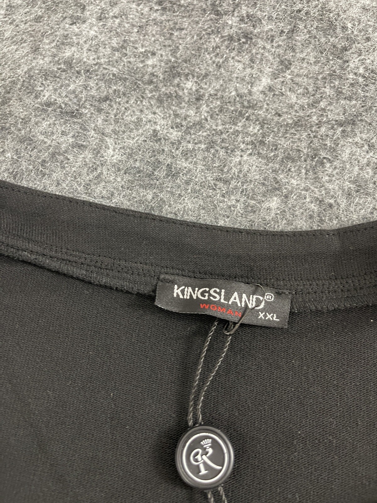 Kingsland Sweater Womens Extra Large Cardigan Open Front Black Pullover N233