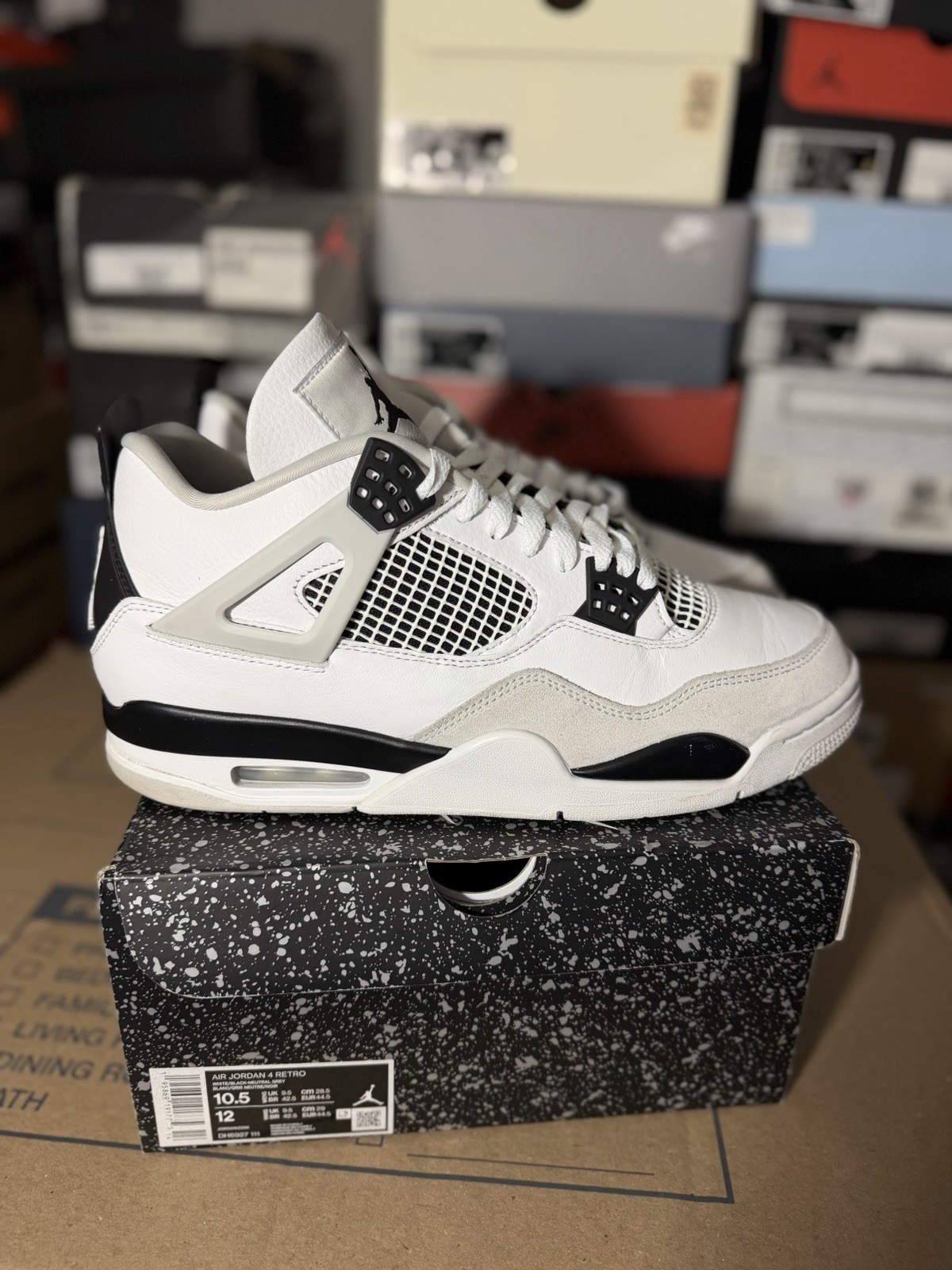 Size 10.5 – Jordan 4 Retro Mid Military Black
