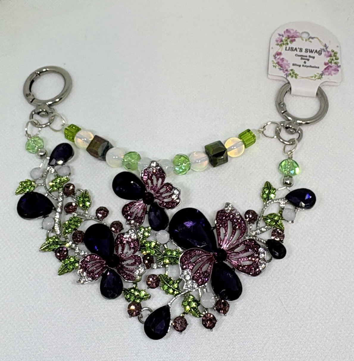 Handmade✨Handbag Jewelry✨Purse Bling✨Bag Swag✨Bag Charm✨Keychain✨2 Piece Set✨NWT