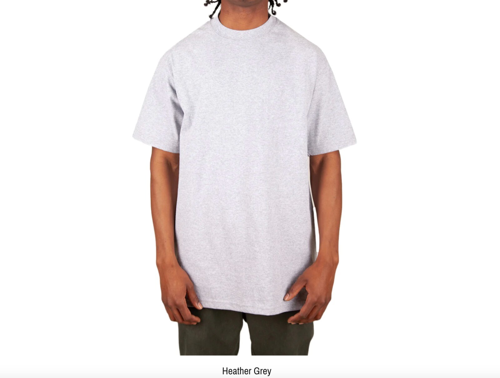 Shaka Wear Max Heavyweight Plain Cotton Crew Neck Short Sleeve Big Tall T-shirt