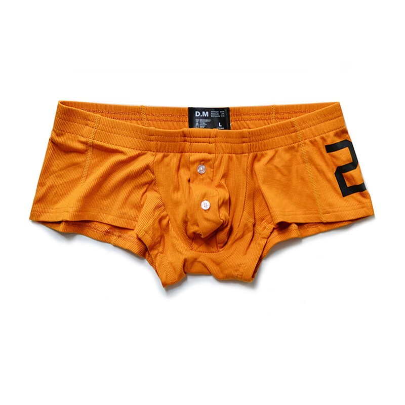 Men’s Sexy Underwear Underpants Soft Boxers Shorts Briefs Trunks Button Low Rise