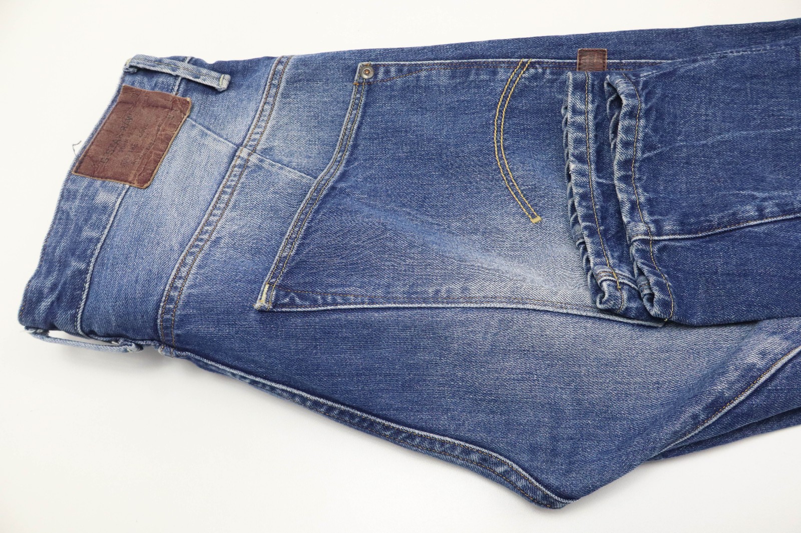 G-STAR Type C 3D Loose Tapered Jeans Men’s W33 Blue Faded Denim Whiskers