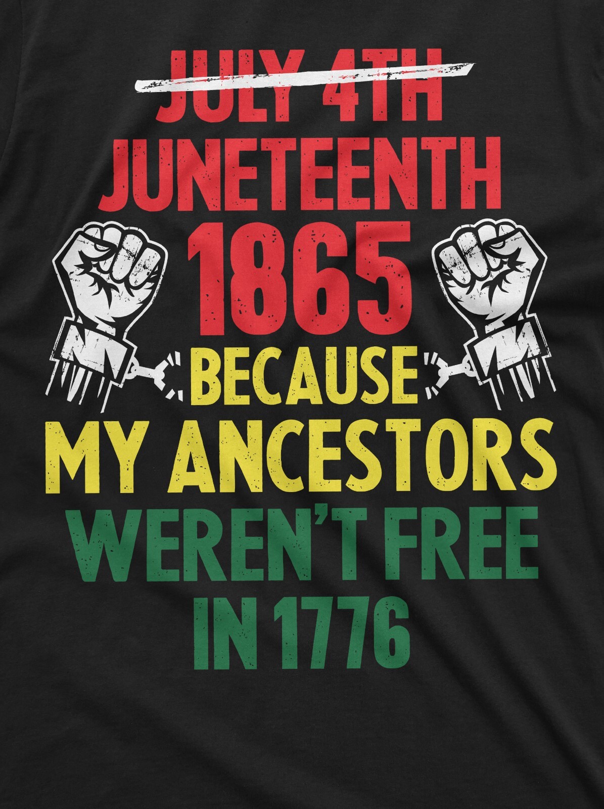Juneteenth T-shirt 1865 Black Freedom Shirt Jubilee day Black freedom day tee