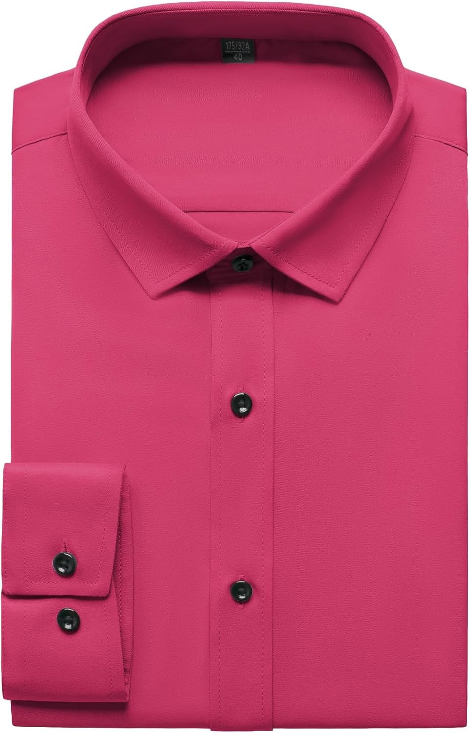 Men’s Wrinkle-Resistant Formal Stretch Dress Shirt, Button Down for Wedding
