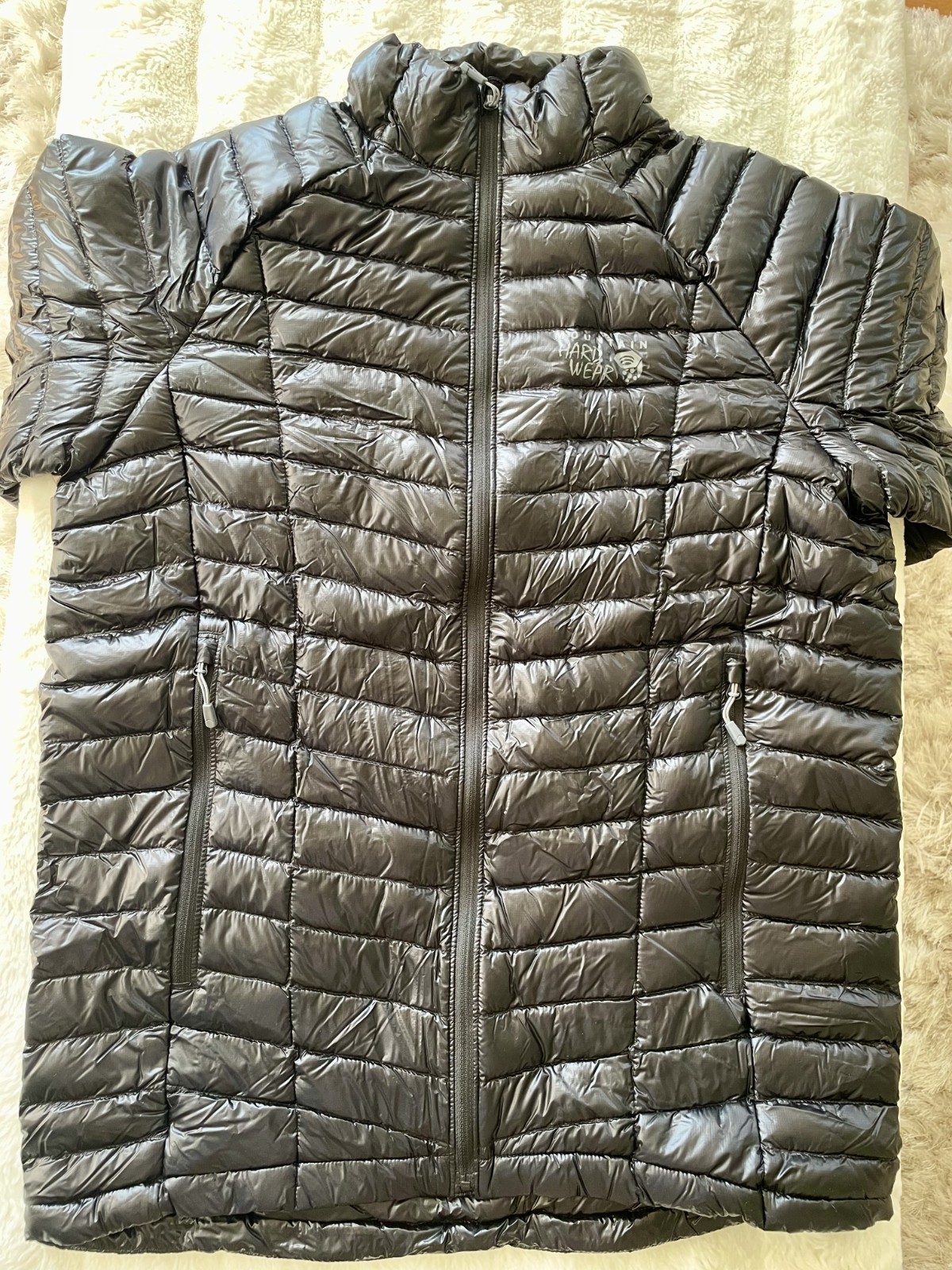 Mountain Hardware Ghost Whisperer Black Men’s Medium Puffy Down Packable Jacket