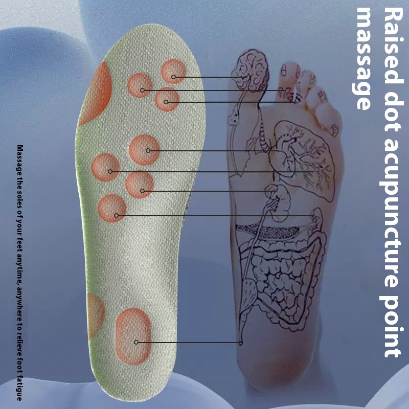 Comfort Arch Support Insoles Sweat Absorbing Deodorant Breathable Massage Shoe