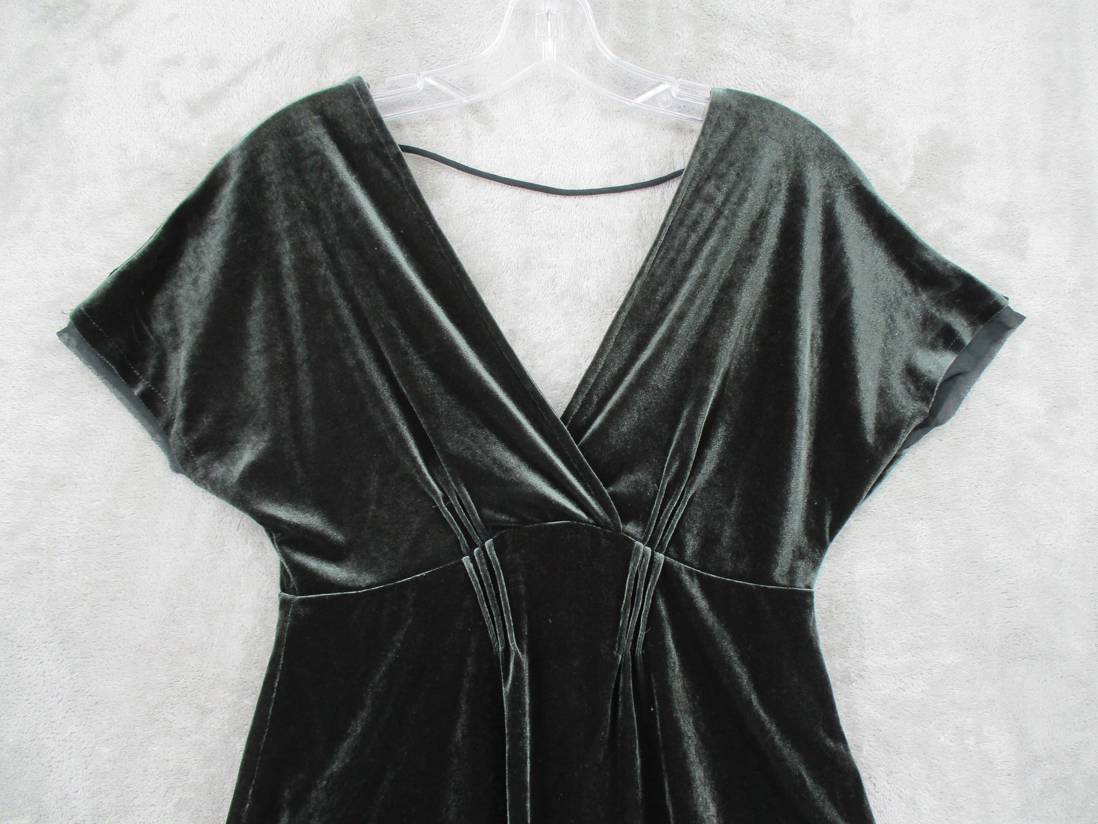 Willow & Clay Blouse Womens Medium Velvet Lace Hem Whimsigoth Babydoll Witchy