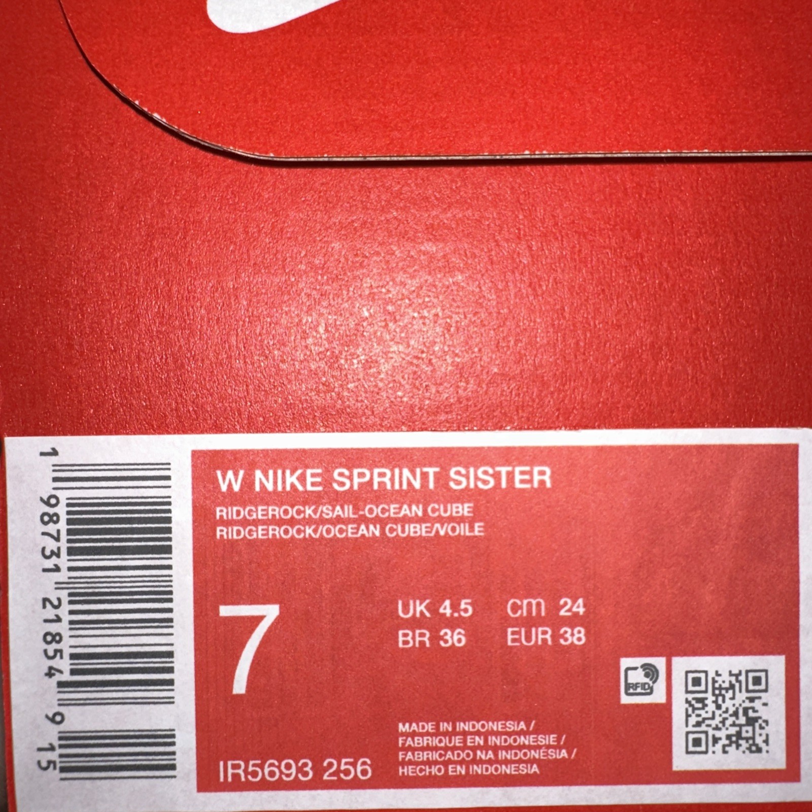 Nike Women’s Size 7 Sprint Sister (IR5693 256) Brown Sneaker Sports