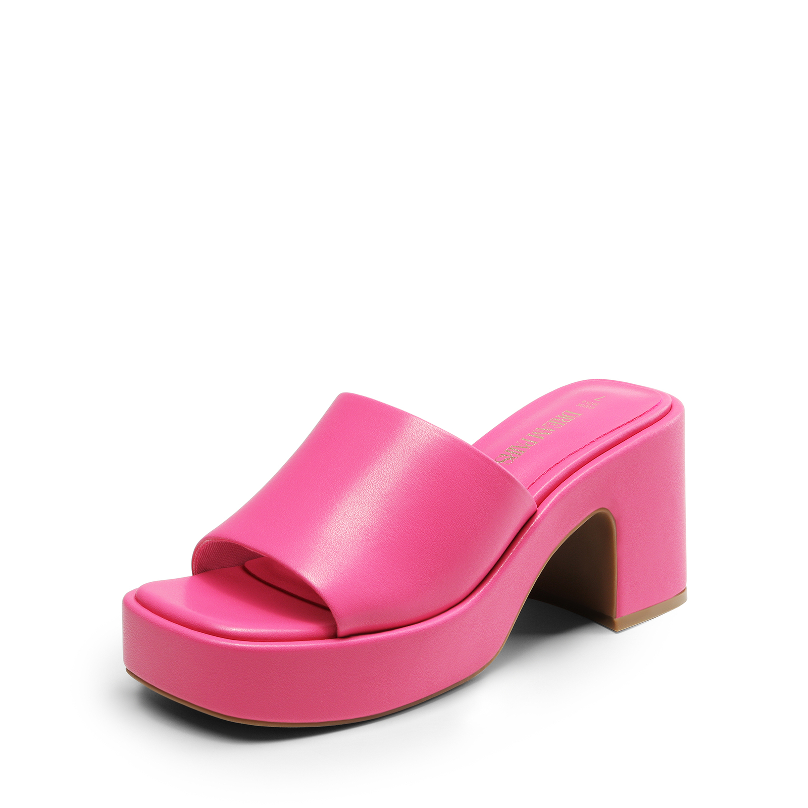 Women’s Y2K Chunky Platform Block Heel Slip-on Square Open Toe Slide Sandals