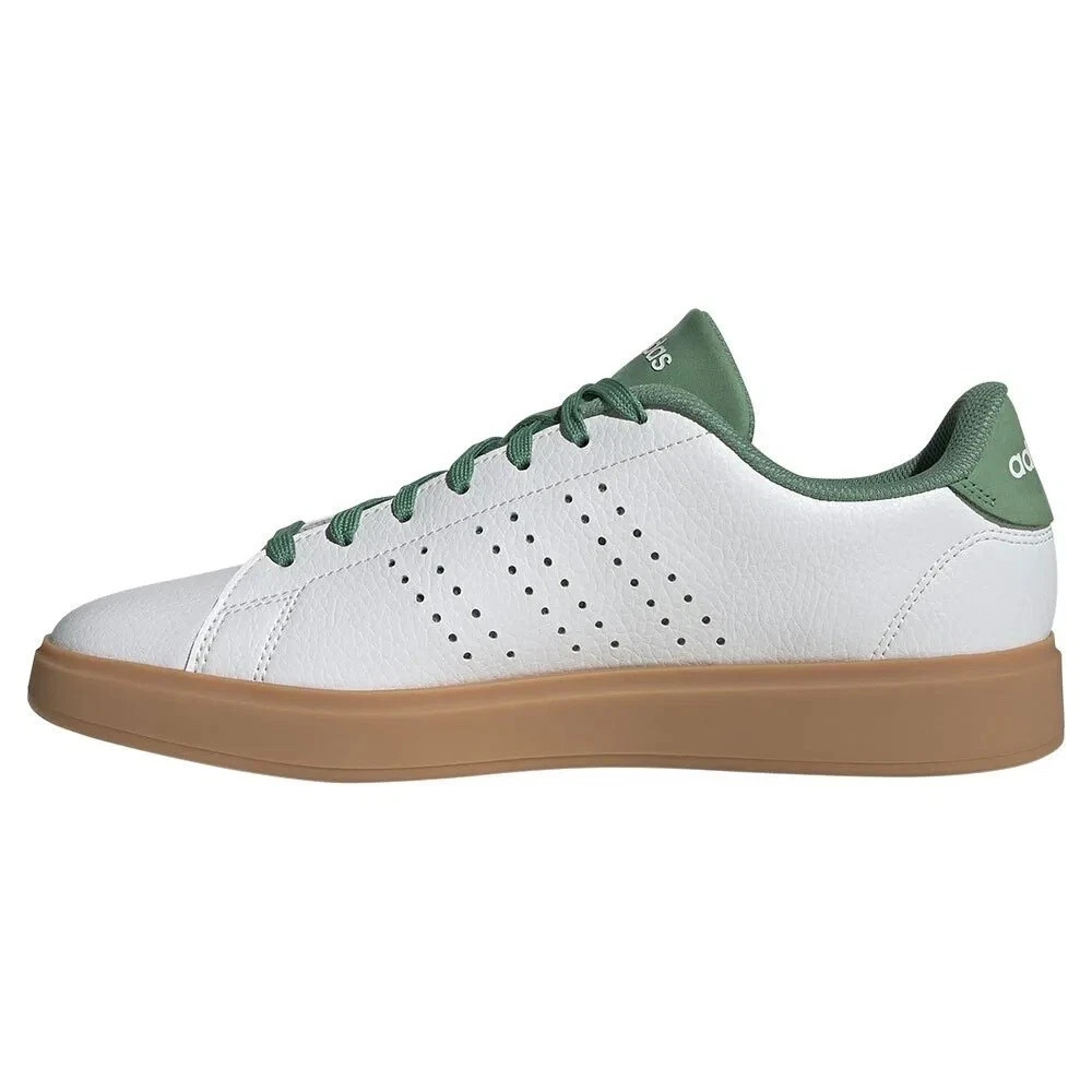 Adidas Advantage 2.0 Casual Tennis Shoes White Green Gum IG9172 Mens Size