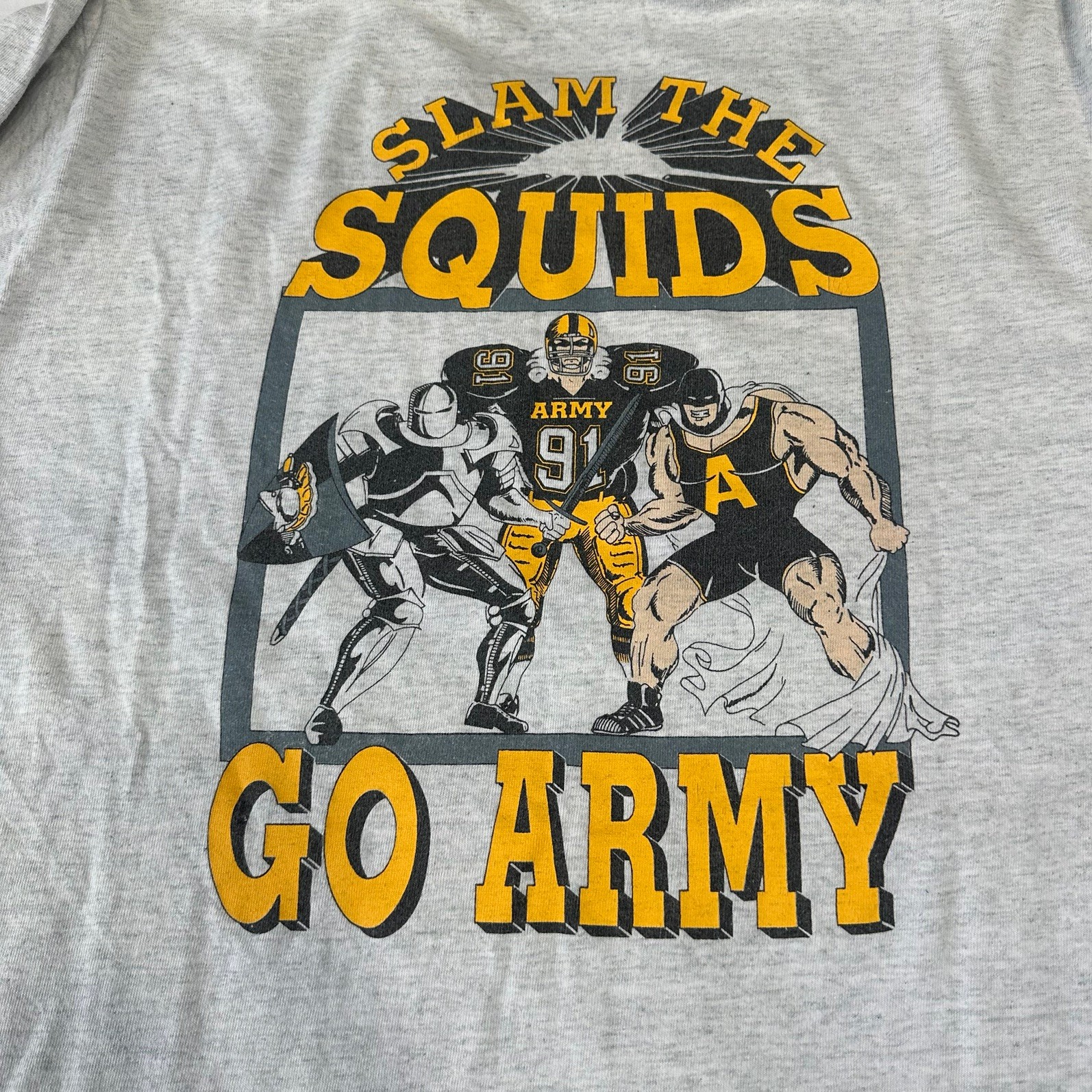 VINTAGE 91′ BEAT NAVY USMA VS NAVY GO ARMY LONG SLEEVE T-SHIRT XL