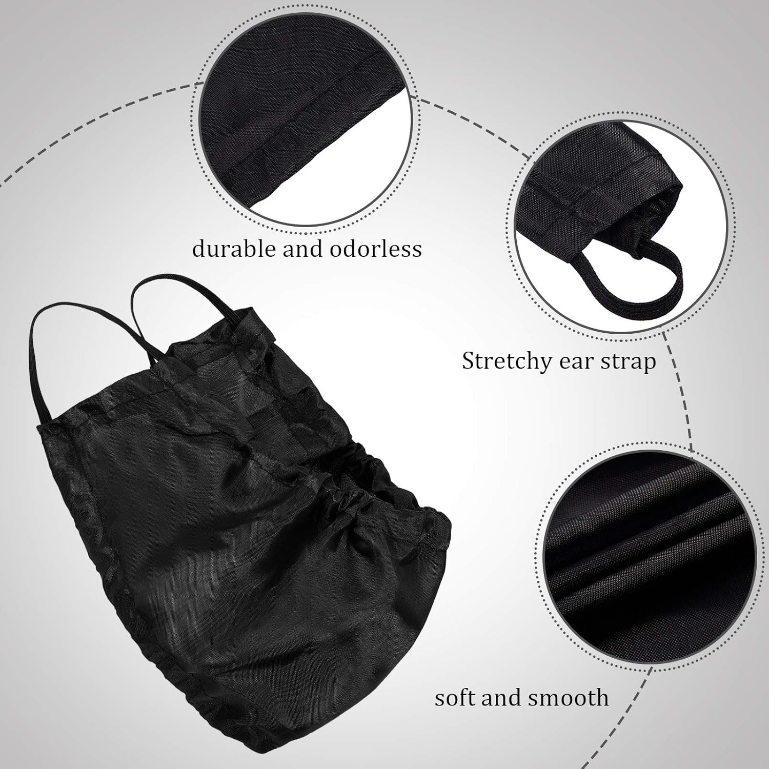 3 Pieces Beard Bonnet for Men Sleeping Beard Cap Cover Bib Satin Night Facial Gu