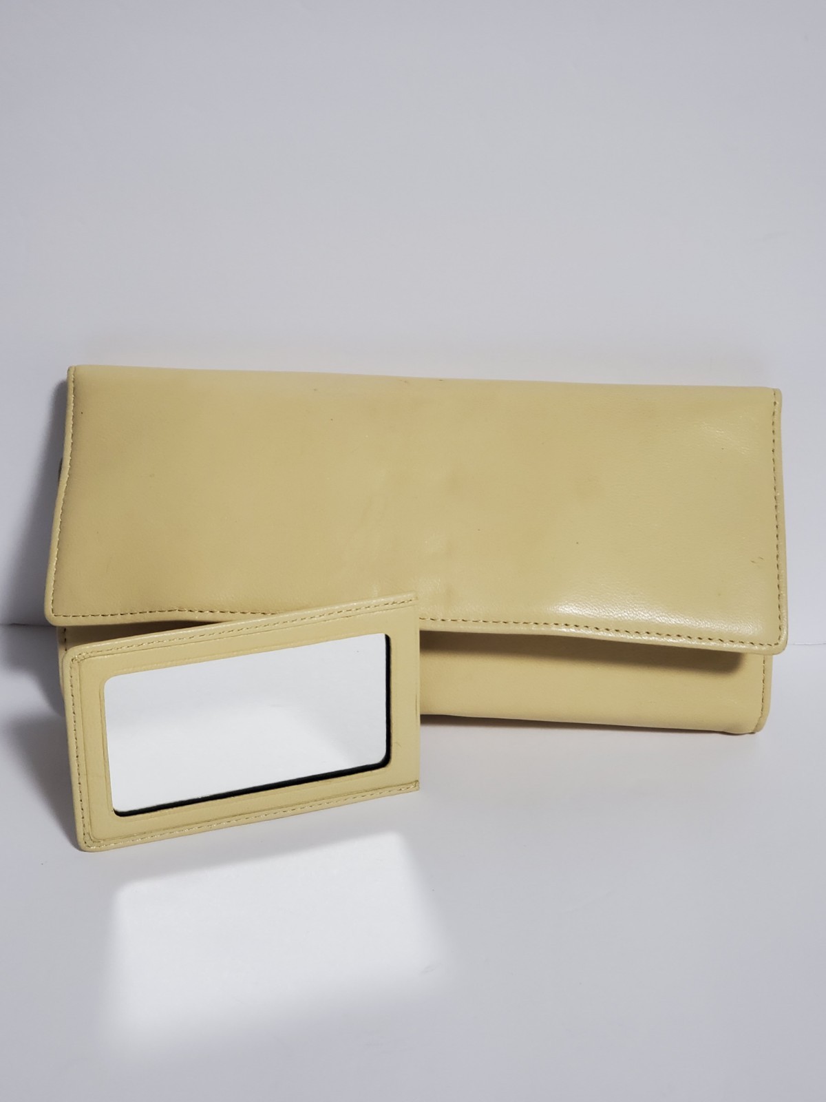 Penhaligon’s Nappa Leather Beige Leather Makeup Brush Holder Travel Pouch