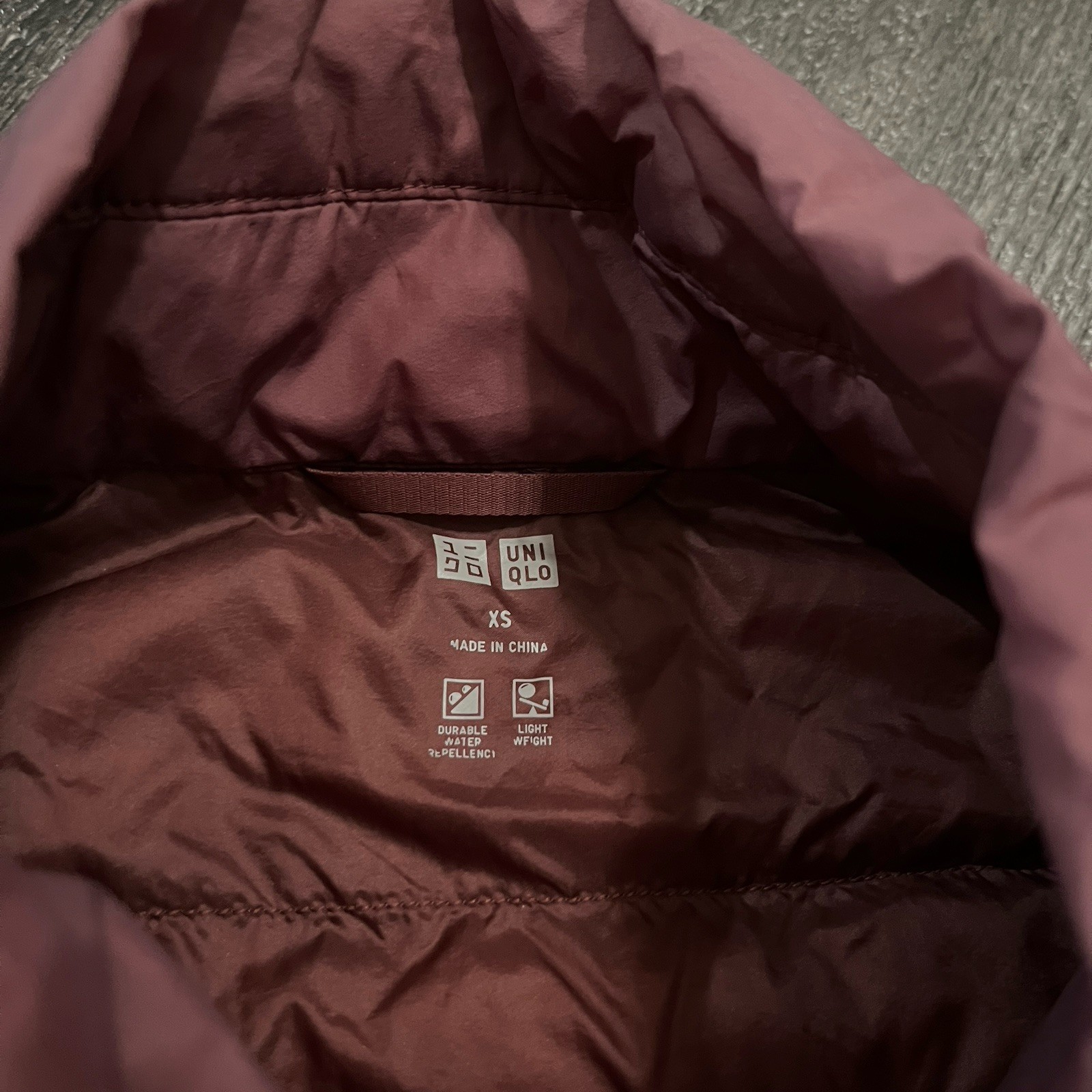 UNIQLO Ultra Light Down Jacket Women Japan XS / US XXS Mauve Nylon