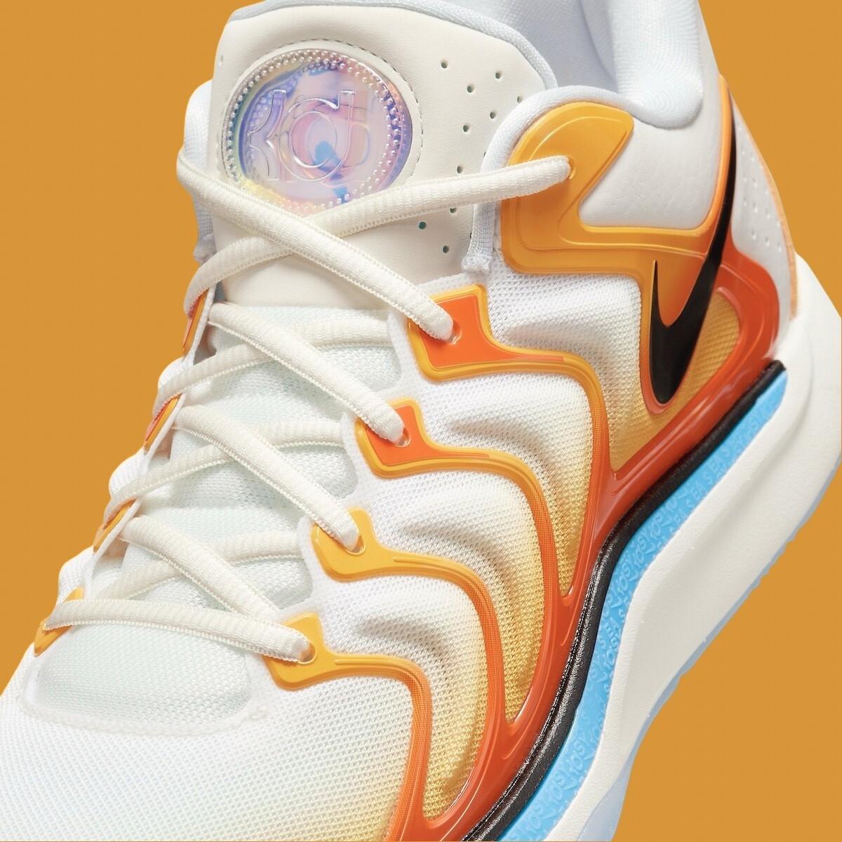 Nike Kevin Durant KD 17 Sunrise University Gold White FJ9487-700 sz 9.5 Men’s