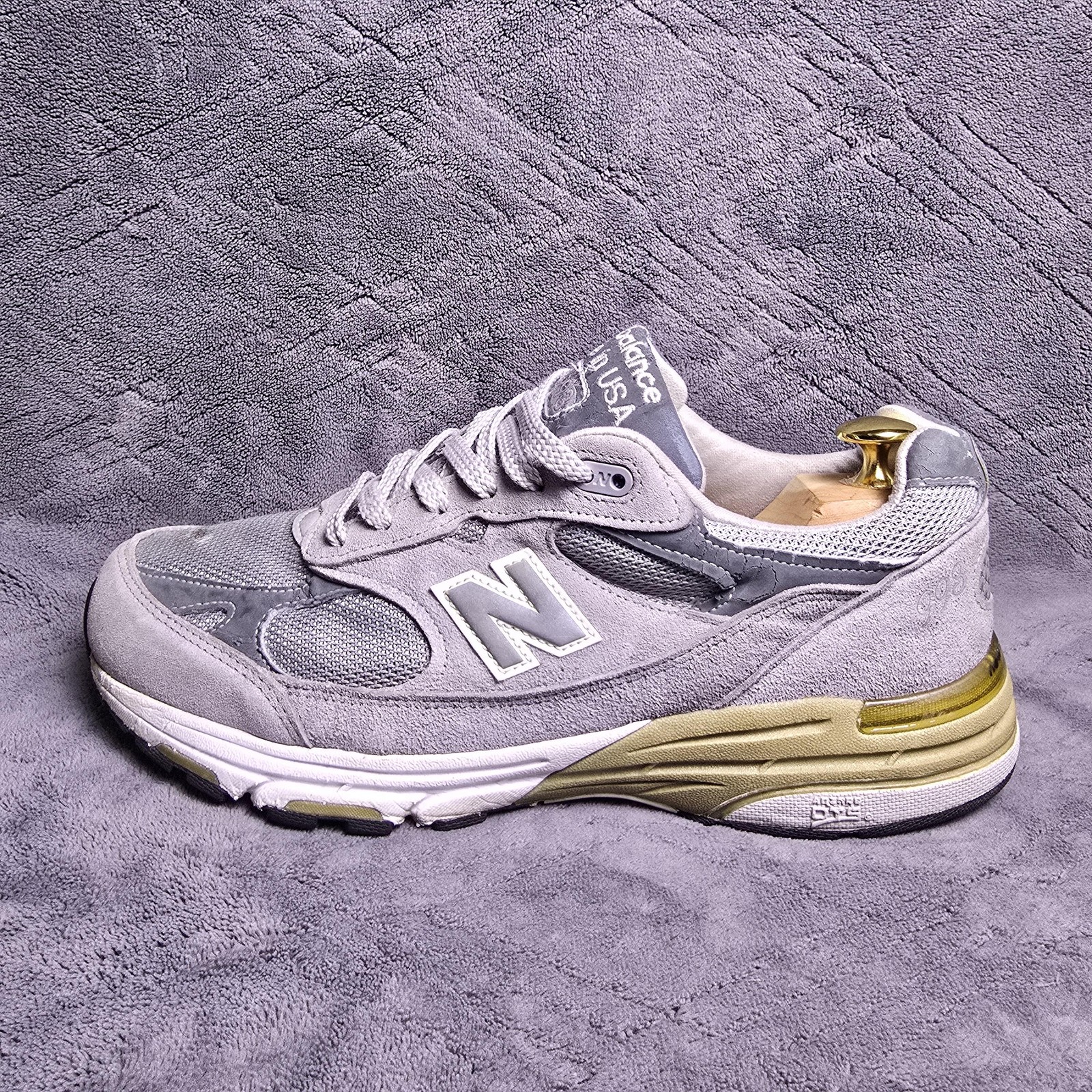 New Balance 993 Shoes Mens Size 8 4E Wide Gray Made USA Running Sneakers MR993GL