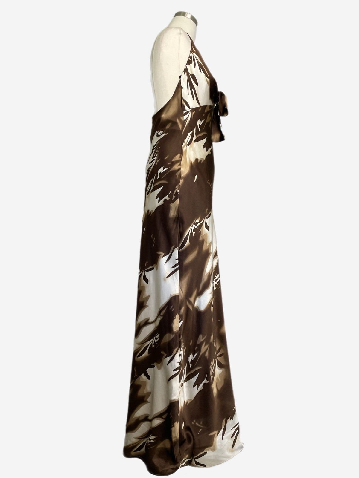 Vintage Y2K NWT Laundry by Shelli Segal silk watercolor floral maxi dress S
