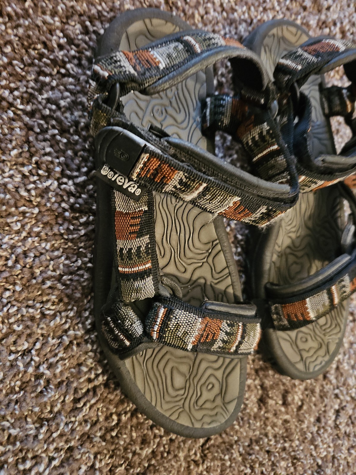 TEVA TERRA Fi HURRICANE XLT MEN’s SANDALS SCORPION RIVER PRINT SIZE 8