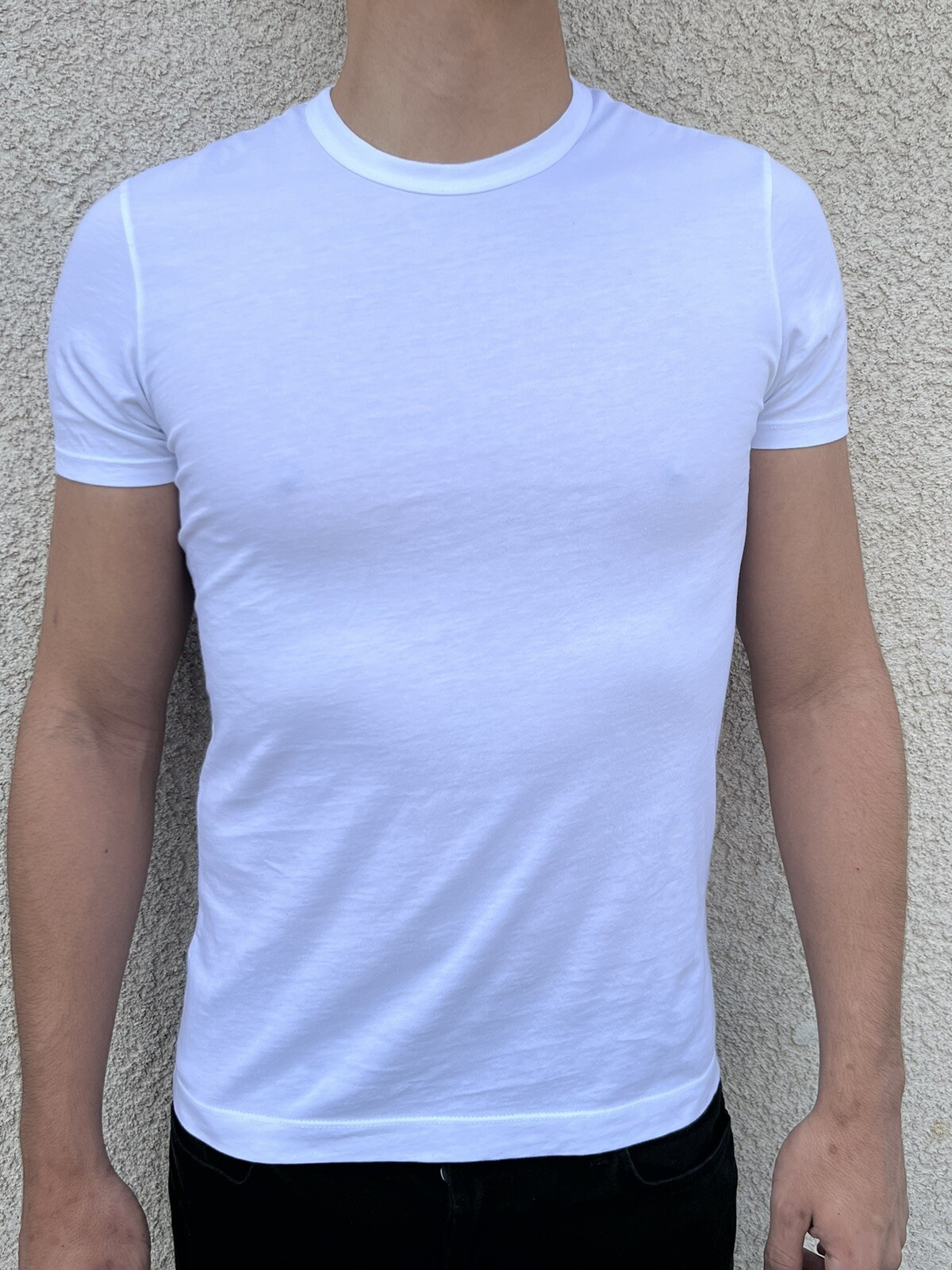 NWT Men Buck Mason 100% Pima COTTON Classic Straight Hem White T-Shirt Tee