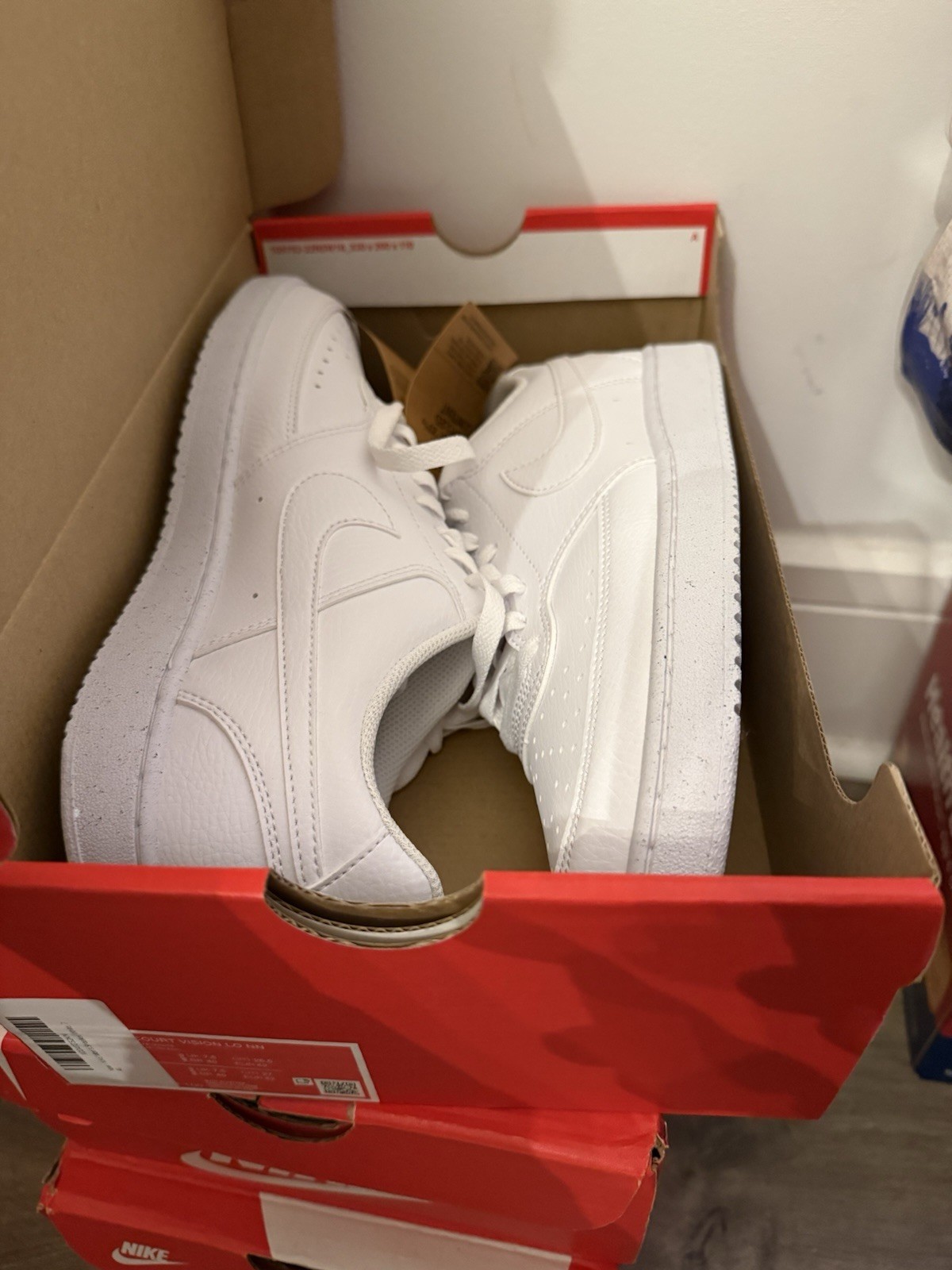 Nike COURT VISION LOW | US Men’s 7 Basketball Sneakers Triple White DH2987 100