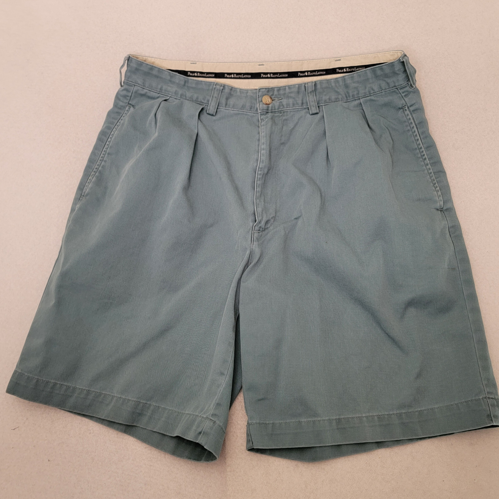 POLO RALPH LAUREN SHORTS MENS 34×9 BLUE CLASSIC FIT Pull on Casual Travel Beach