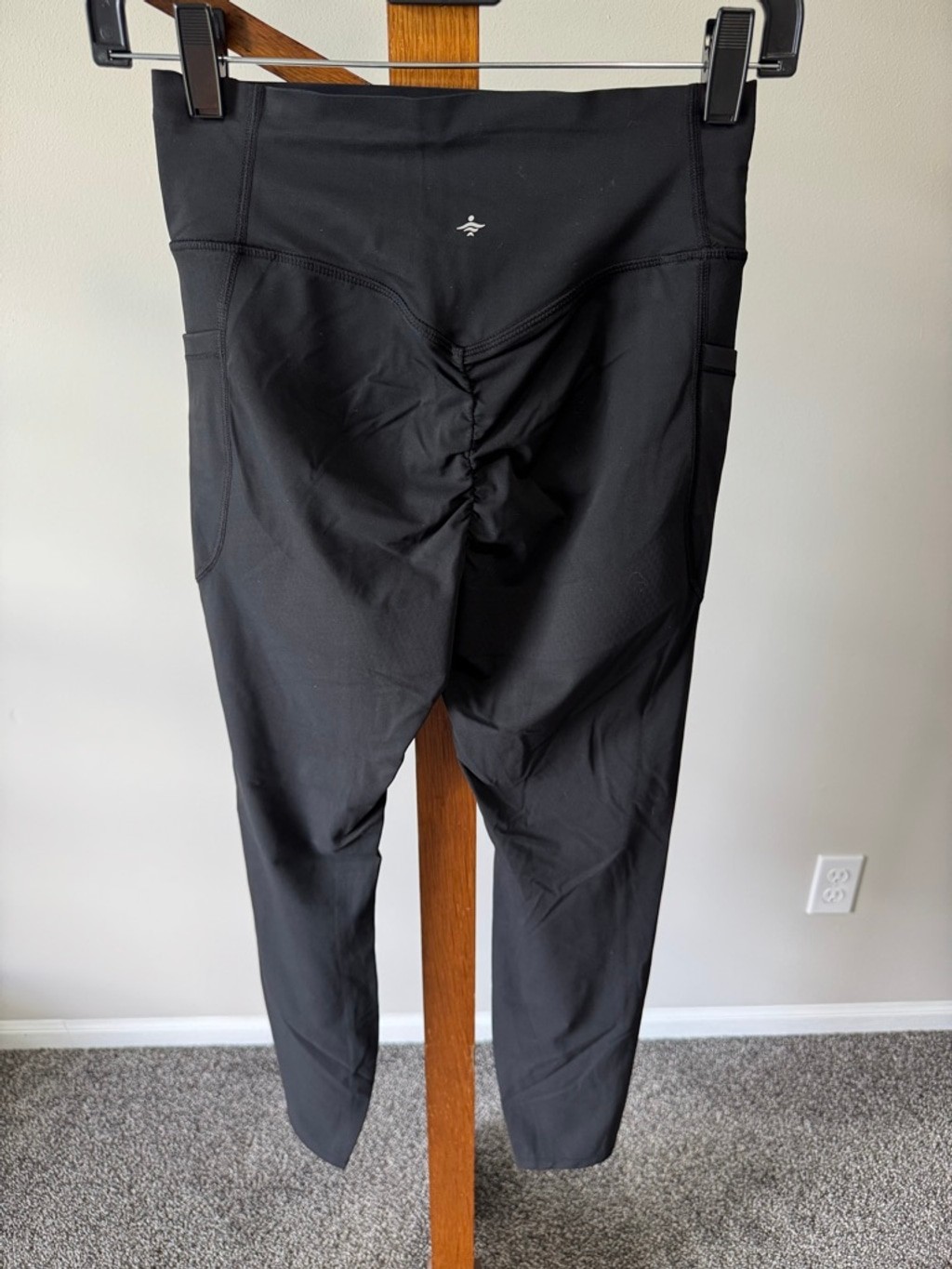 Halara UltraSculpt™ High Waisted Scrunch Butt Lifting Black 7/8 Leggings Small