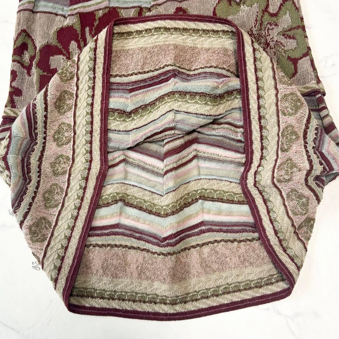 M.&KYOKO Multi-Pattern Jacquard Knit Dress Size 2
