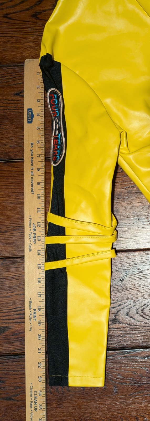 Kill Bill Vol I &II Uma Costume Jacket Faux Leather Yellow Cosplay Size S – NWT