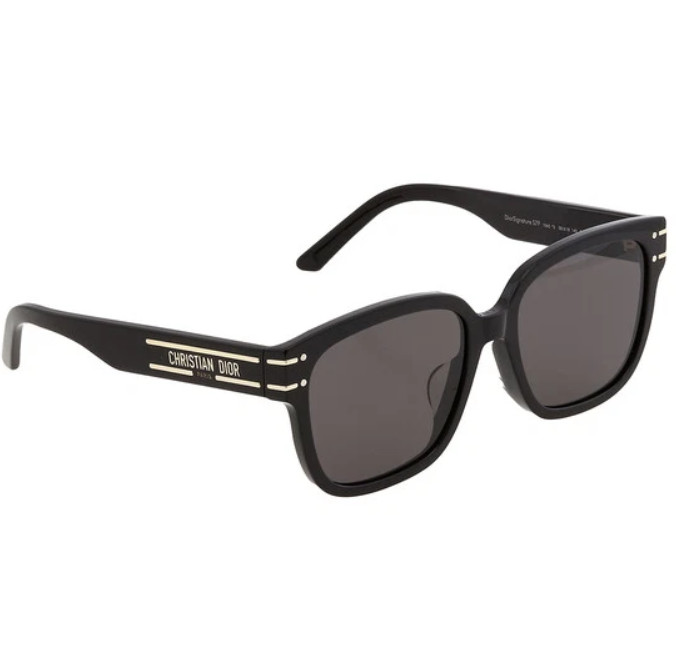 CHRISTIAN DIOR DIORSIGNATURE S7F SUNGLASSES 10A0 BLACK w/GRAY LENS! SHIPS TODAY!