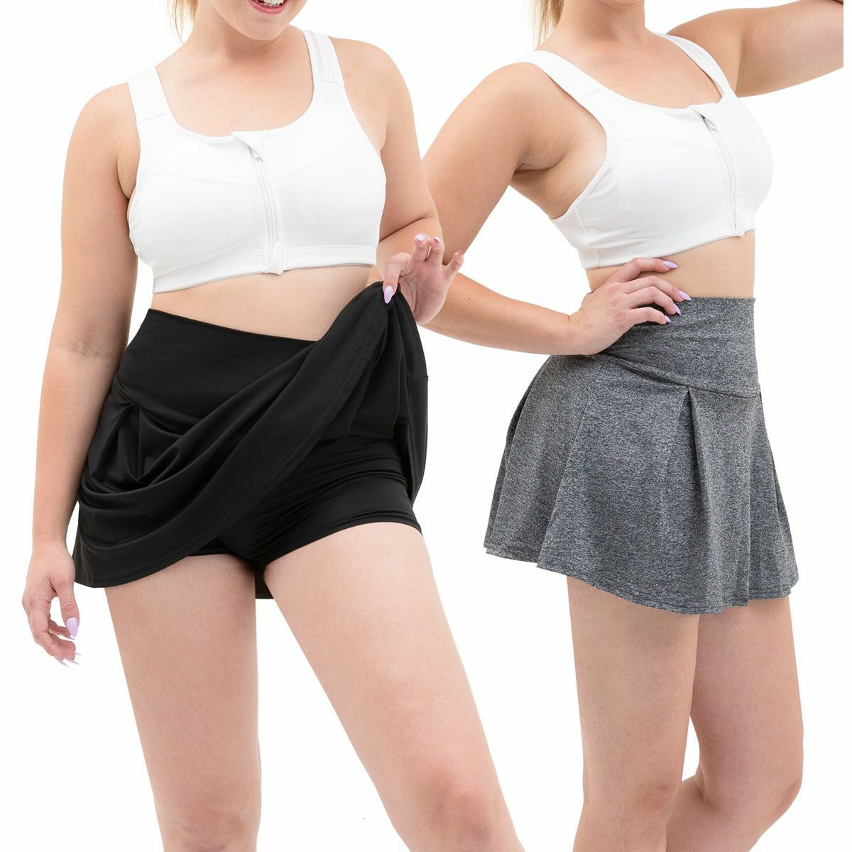 Plus Size Womens Summer Skort Shorts Yoga Hot Pants Running Tennis Golf Culottes