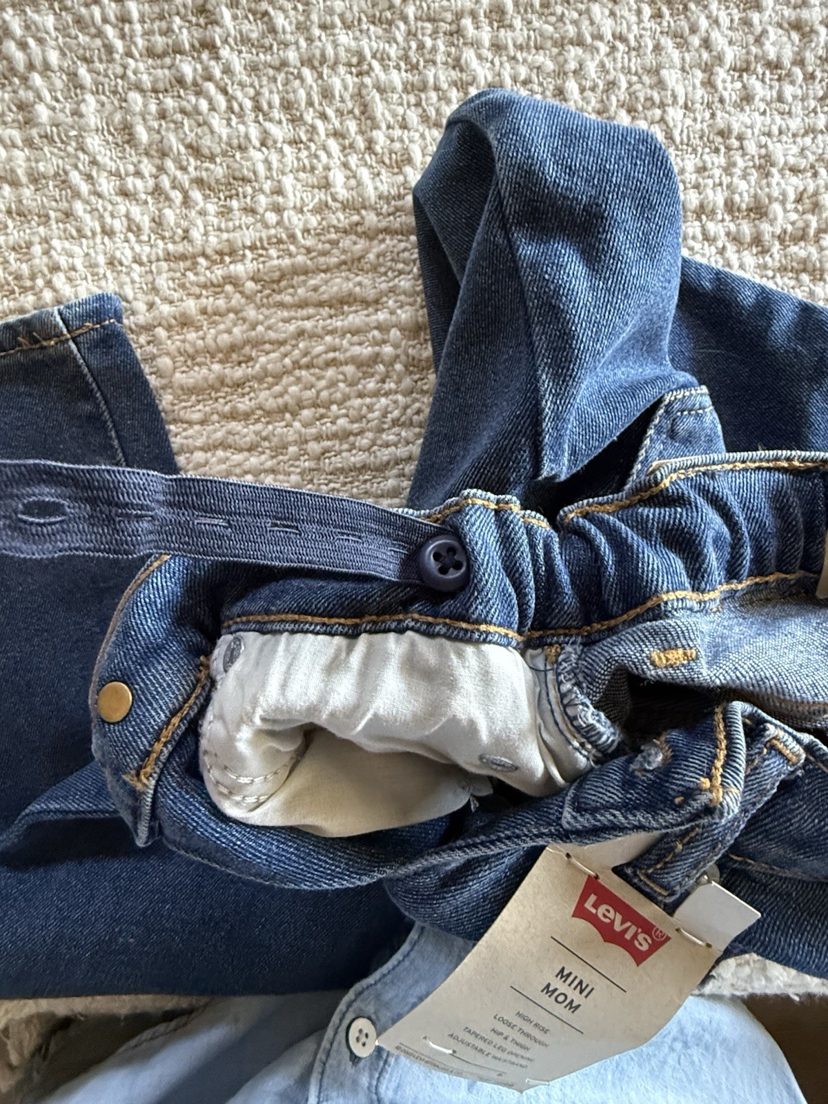 Mini Mom Stretch 7 Reg High Rise 7 Reg Levi Jeans Girls NWT Repreve Free Ship