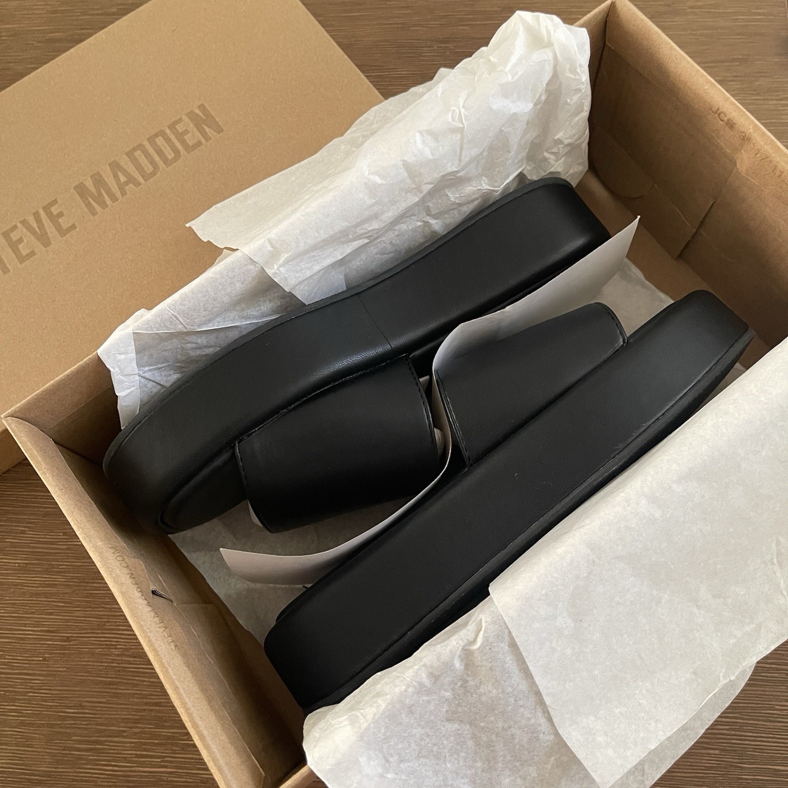 Steve Madden Black Women’s Platforms Size 6.5 Brand New with Box