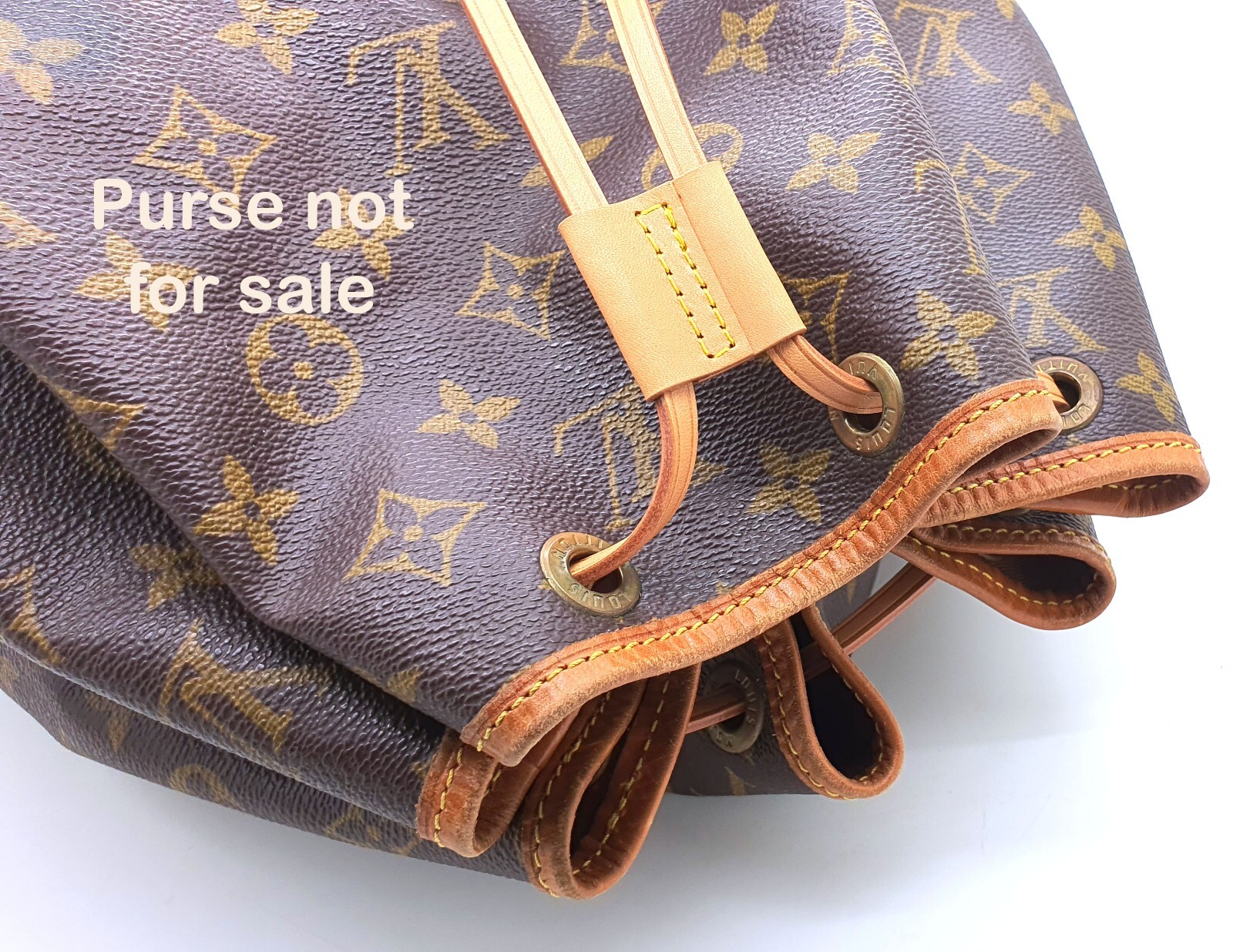 Leather Drawstring Cord replacement w/cinch for NOE PM GM Montsouris bag handbag