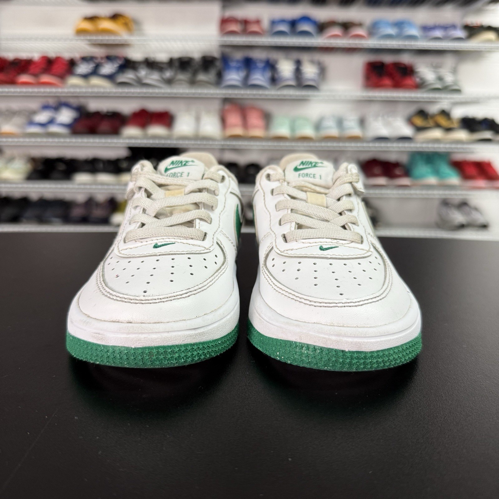 Nike Air Force 1 Low EasyOn White Malachite Green FN0237-103 Kids Size 10
