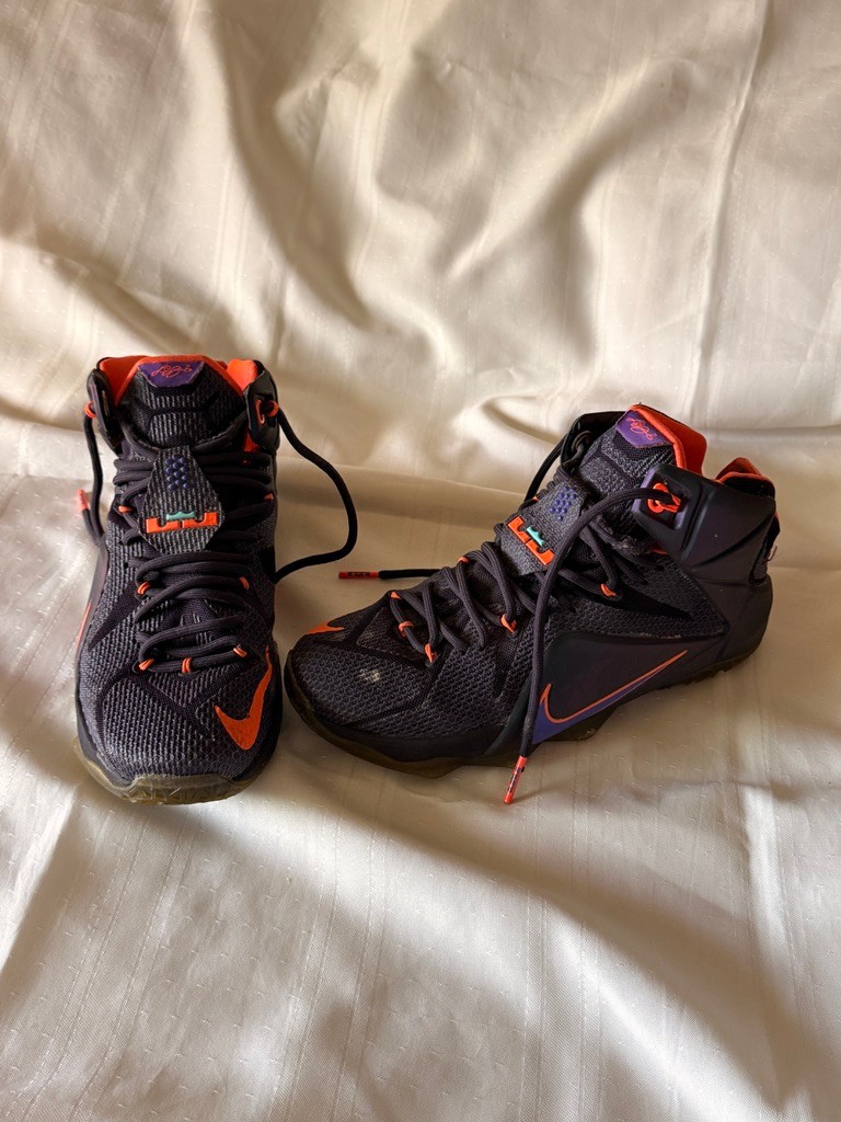 Nike LeBron 12 Instinct Cave Purple Hyper Grape Men’s 7.5 Basketball 684593-583