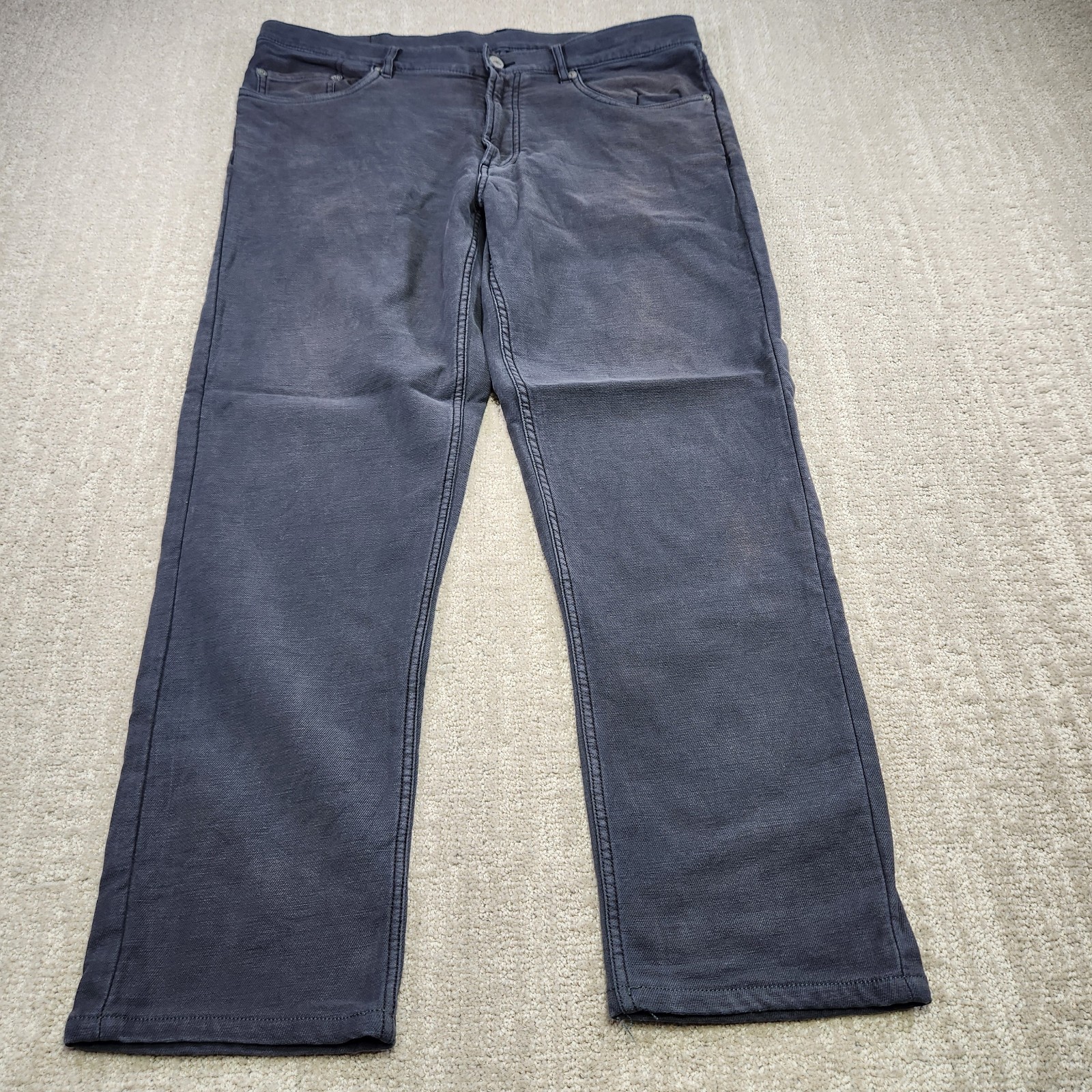 Faherty Pants Men 34×28 5 Pocket Stretch Terry Chino Slate Gray *READ Huckberry