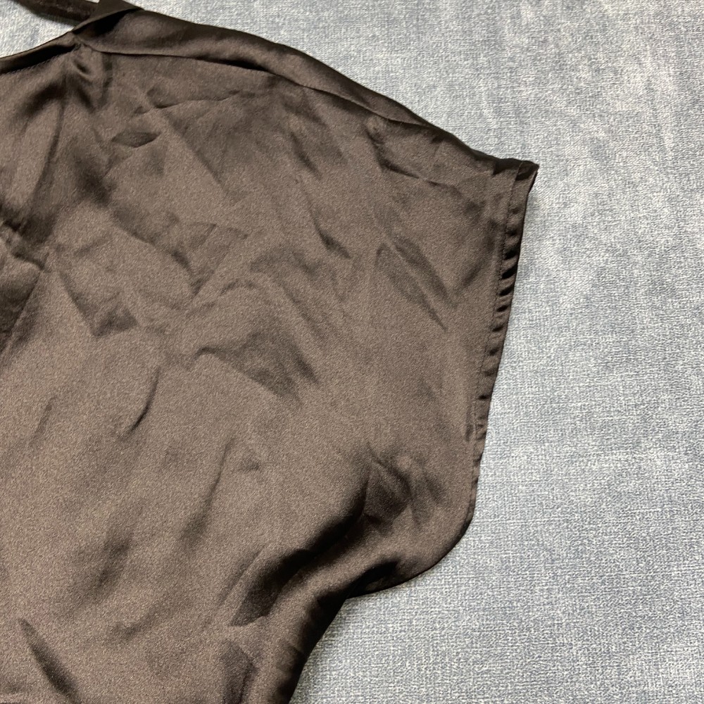 House Of Harlow 1960 Crop Top Women Small Black Knot Front Short Sleeve Side Zip