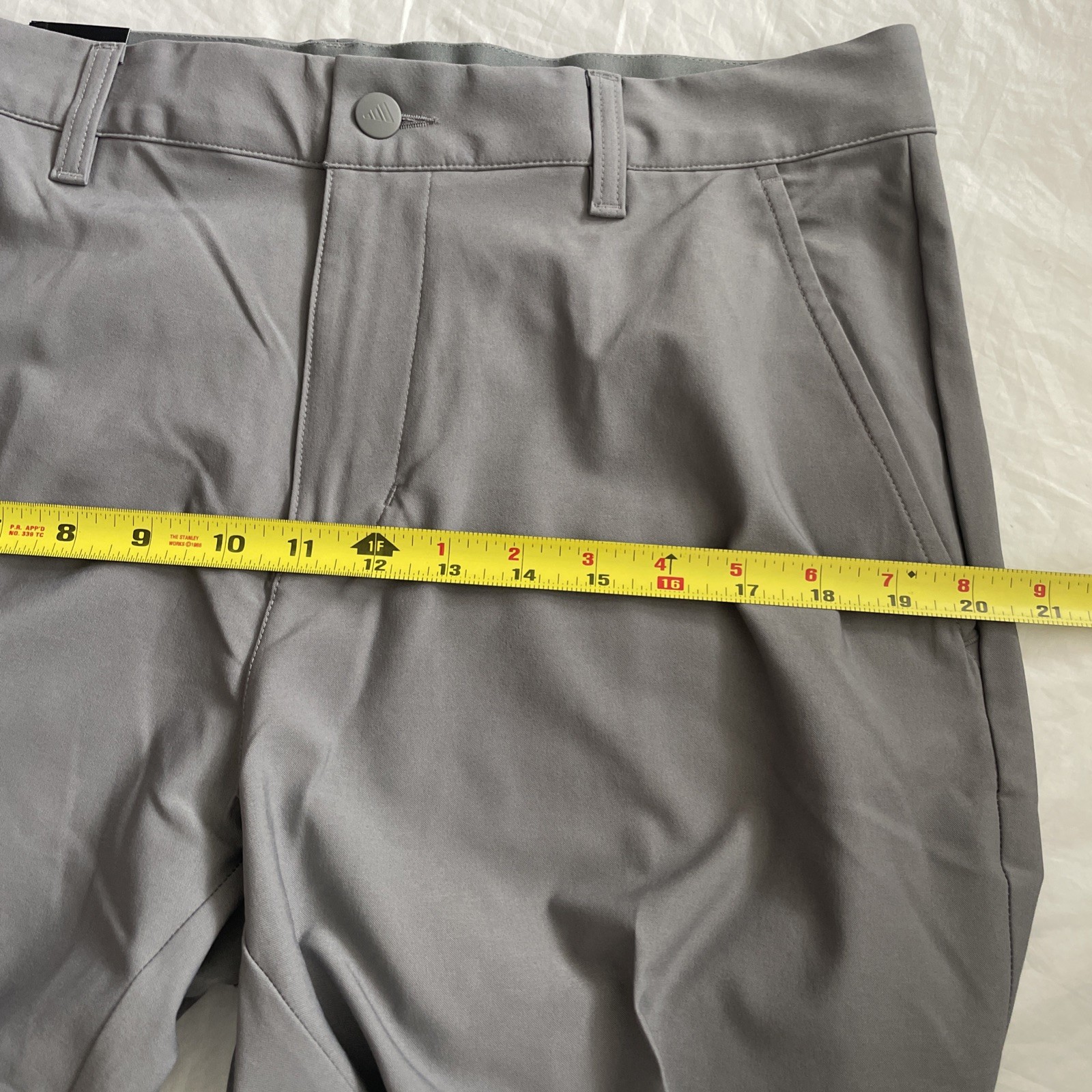 Adidas Mens Ultimate 365 Gray Golf Pants Tag Sz. 32X32 Measures 34WX32L See De