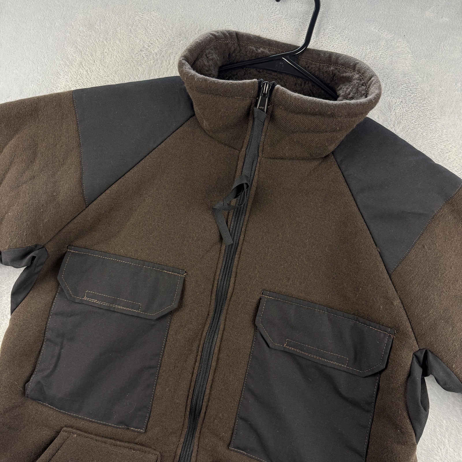 Vintage US Military Cold Weather Pile Jacket Mens Medium Synthetic Fiber 90s