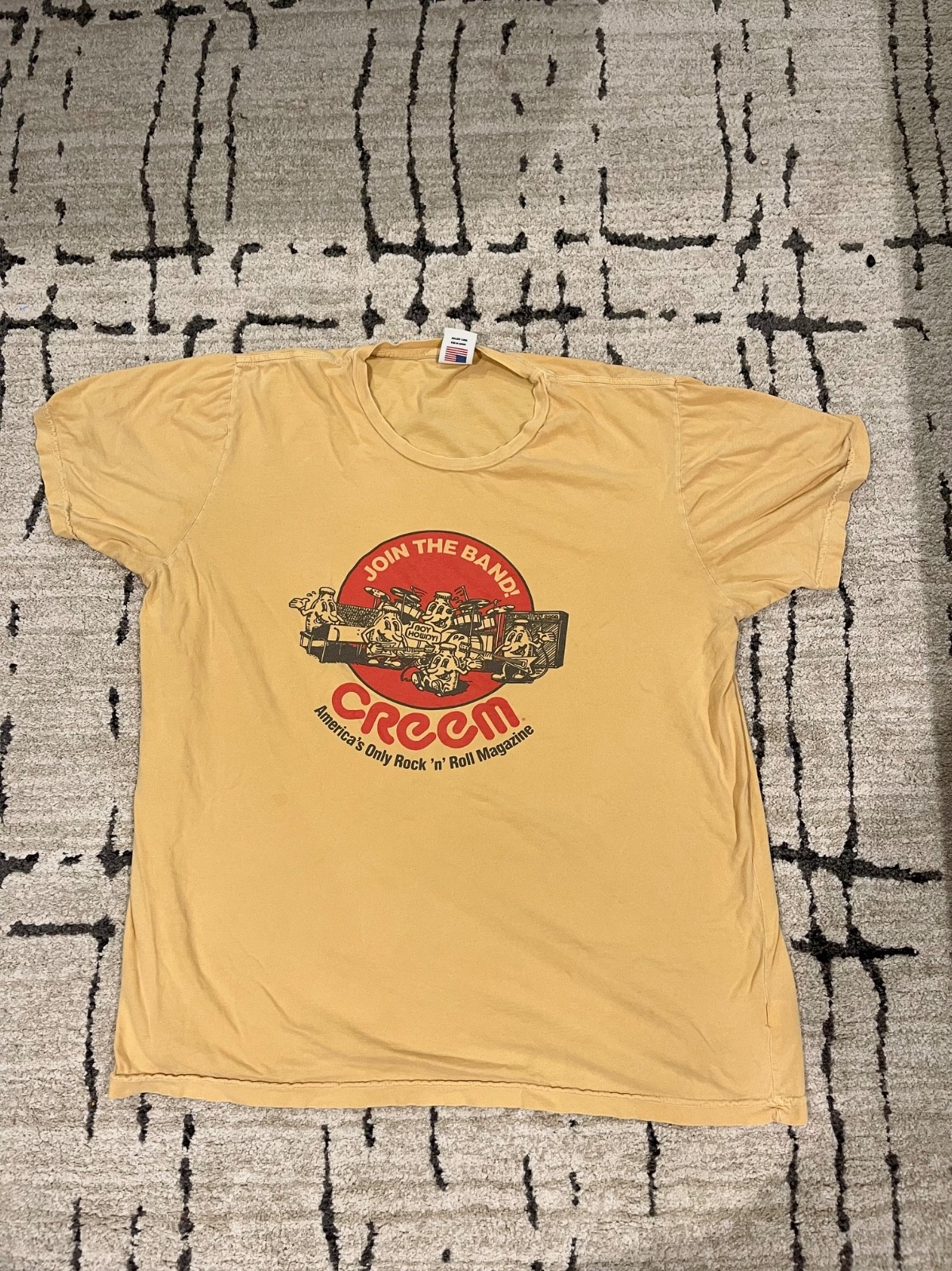 Creem Magazine – “Boy Howdy” – Yellow/Beige XL Archive Collectionw