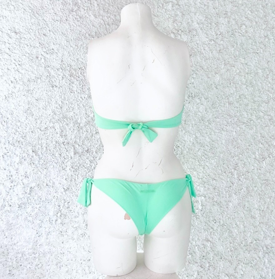 LIGHT GREEN APPLE MINT BIKINI SOCKS BRAZILIAN BAND BASIC SOLID COLOR