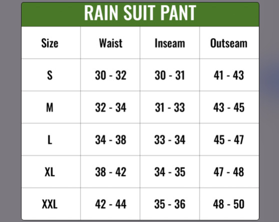 lightweight Golf Rain Jacket and Pants | Waterproof Rain Coat | Size XL