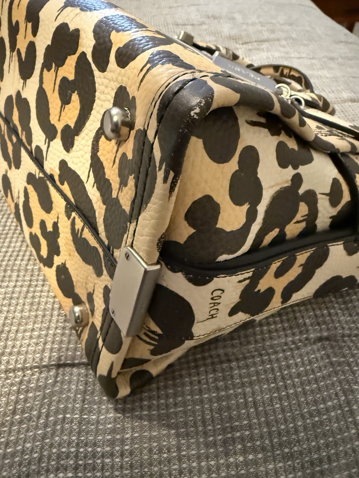 EUC Coach/Gary Baseman Wild Beast Swagger Medium Satchel w/Detachable Strap