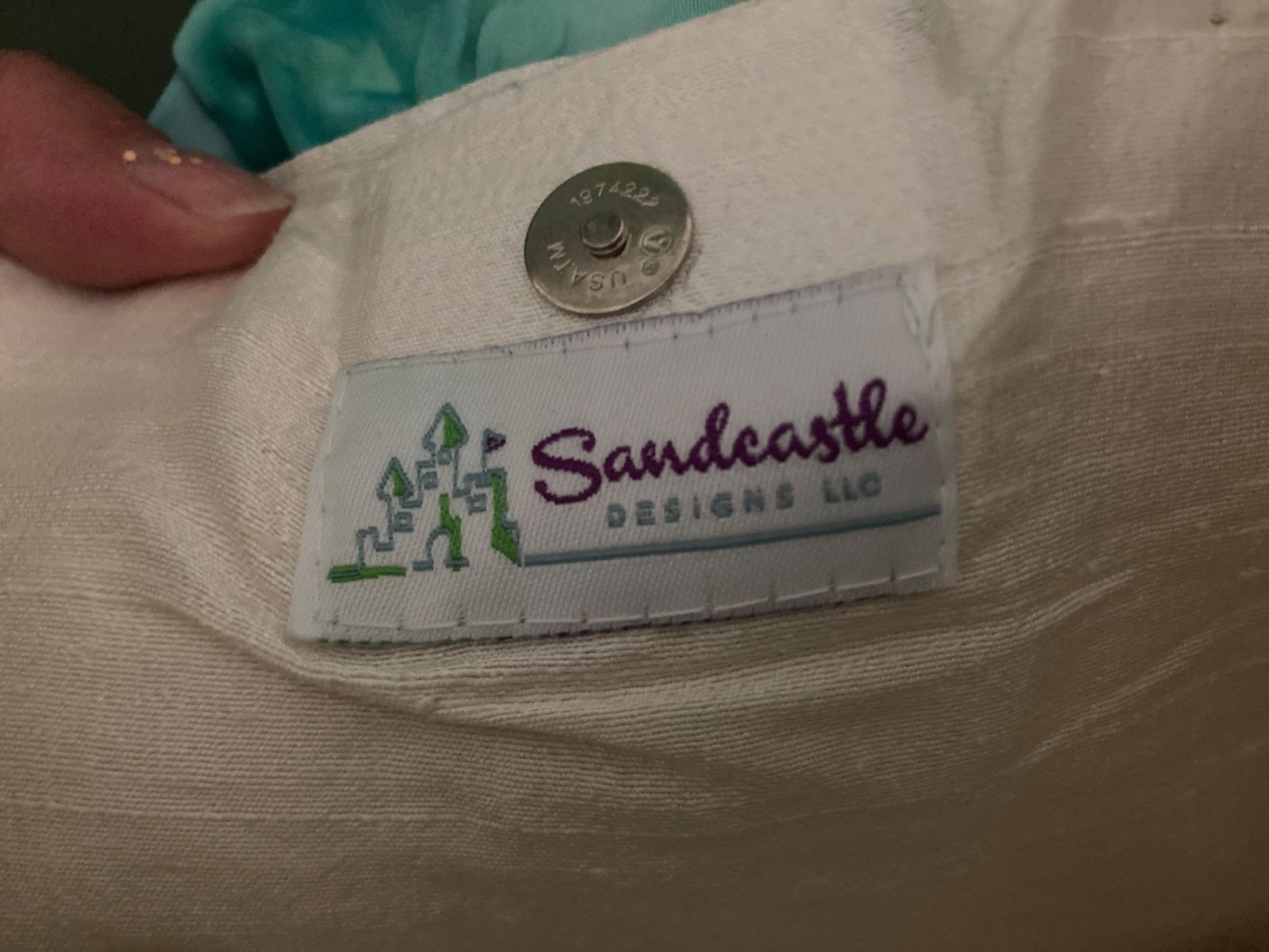 Floral Bamboo Handle Tote Bag With Tropical Print By Sandcastle Designs